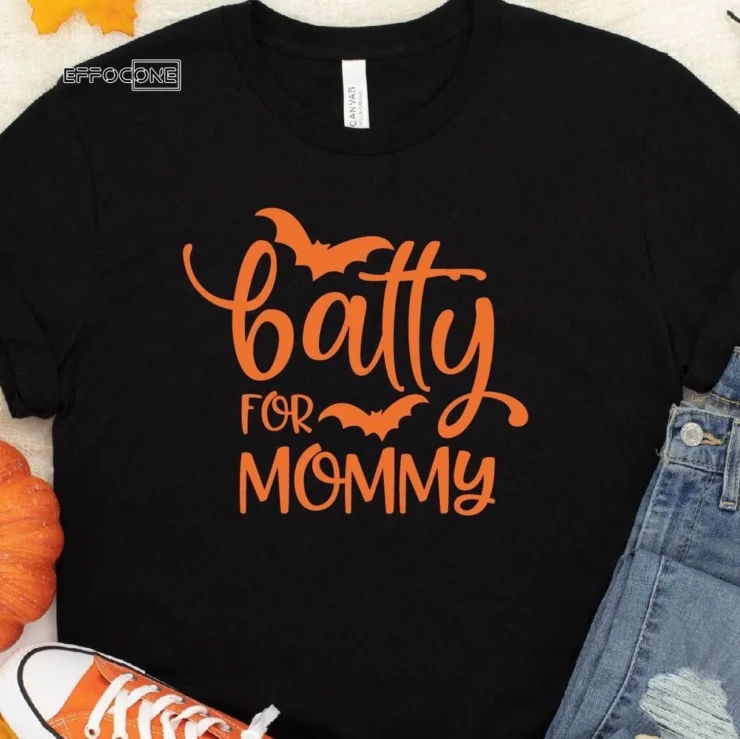 Batty For Mommy Halloween T-Shirt