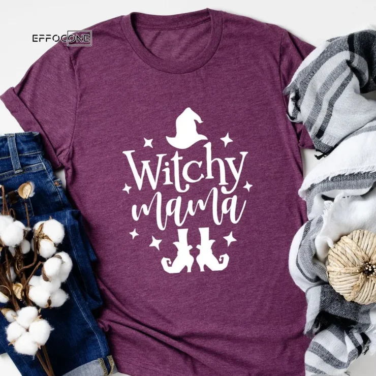 Witchy Mama Halloween Party T-Shirt