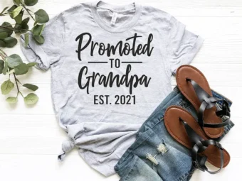 Promoted To Grandpa Est. 2021 T-Shirt