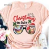 Christmas In July Summer Santa Claus T-Shirt