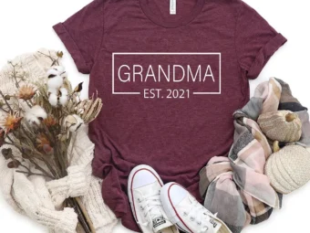 Grandma Est. 2021 Promoted T-shirt