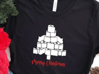 Quarantine Christmas Toilet Paper T-Shirt