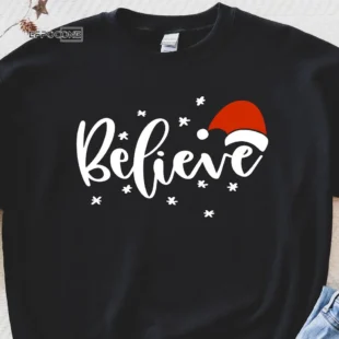 Believe Christmas Santa T-Shirt