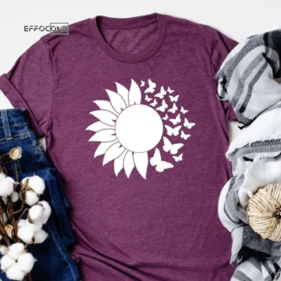 Sunflower Butterfly T-shirt