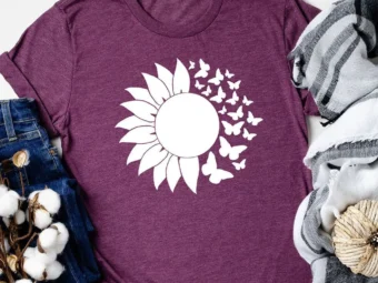 Sunflower Butterfly T-shirt