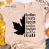 Bonfires S'mores Apples Hay Rides Hello Fall T-shirt