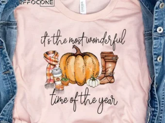 It's the Most Wonderful Time of the Year Fall Pumpkin T-shirt