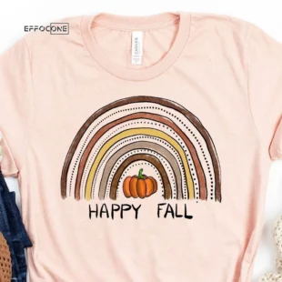 Happy Fall Rainbow Leopard T-Shirt