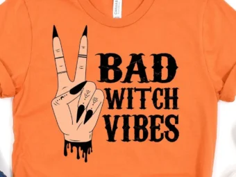 Bad Witch Vibes Halloween T-Shirt