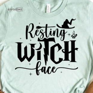 Resting Witch Face Halloween T-Shirt