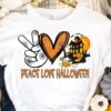 Peace Love Halloween T-Shirt