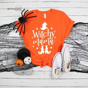 Witchy Mama Funny Halloween T-Shirt