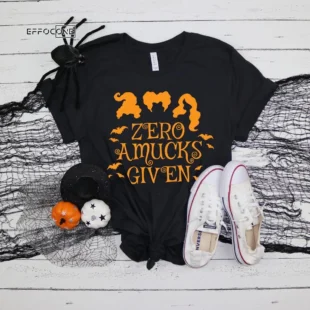 Zero Amucks Given Funny Halloween T-Shirt