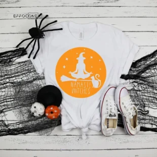 Namaste Witches Funny Halloween T-Shirt