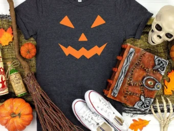 Pumpkin Face Halloween T-Shirt