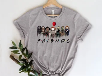 Halloween Friends Scary Movies T-Shirt