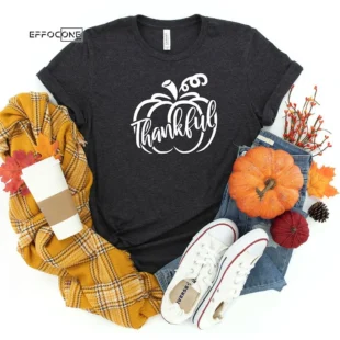 Thankful Pumpkin Thanksgiving T-Shirt