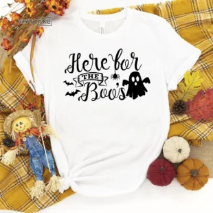 Here For The Boss Boo Pumpkin T-Shirt