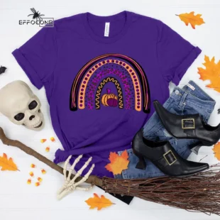 Pumpkin Rainbow Halloween T-Shirt