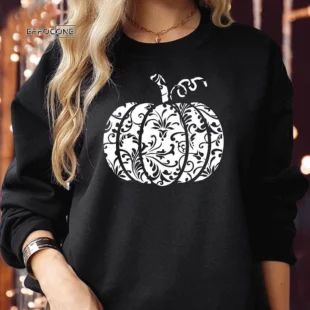 FLORAL PUMPKIN Halloween Sweatshirts