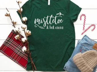 Mistletoe And Hot Cocoa Christmas Season T-Shirt