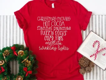 Christmas Movies Flannels Hot Cocoa T-Shirt