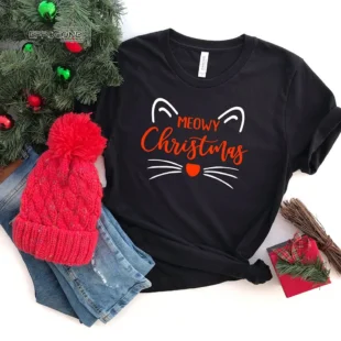 Meowy Christmas T-Shirt