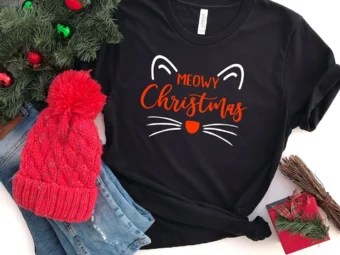 Meowy Christmas T-Shirt