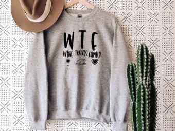 WTF Wine Turkey Family T-shirt