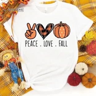 Peace Love Fall Pumpkin T-Shirt