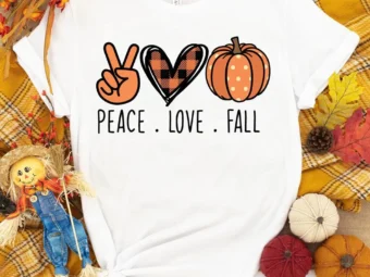 Peace Love Fall Pumpkin T-Shirt