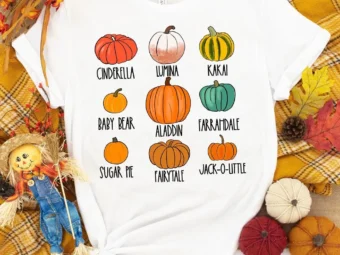Pumpkin Varieties Fall T-shirt