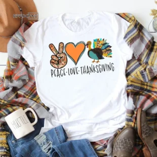 Peace Love Thanksgiving T-Shirt