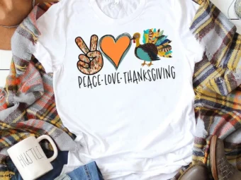 Peace Love Thanksgiving T-Shirt