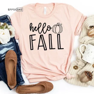 Hello Fall Pumpkin T-shirt