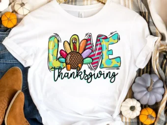 Love Thanksgiving Fall Pumpkin T-Shirt