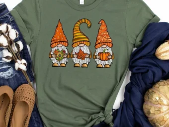 Fall Gnomes Pumpkin T-Shirt