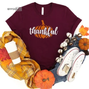 Thankful Pumpkin Thanksgiving T-Shirt