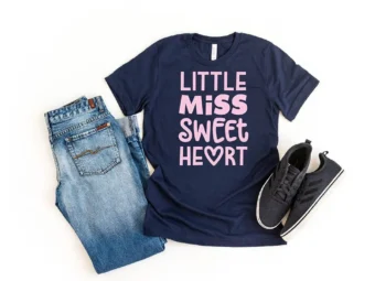 Little Miss Sweet Heart Toddler Girl T-Shirt