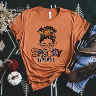 Spooky Mama Halloween T-Shirt