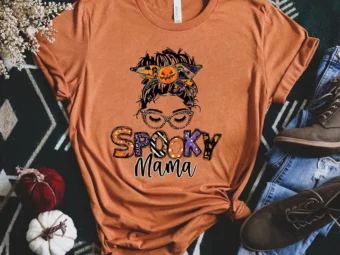 Spooky Mama Halloween T-Shirt