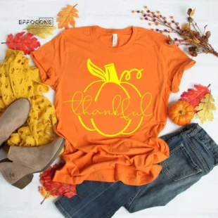 Thankful Pumpkin Thanksgiving T-Shirt