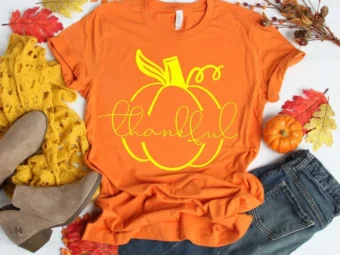Thankful Pumpkin Thanksgiving T-Shirt