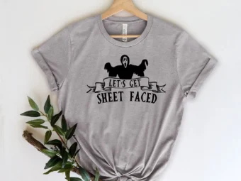 Let's Get Sheet Faced Halloween T-Shirt