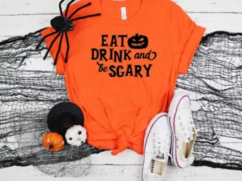 Eat Drink And Be Scary Halloween T-Shirt
