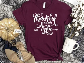 Thankful For My Tribe Thanksgiving T-Shirt