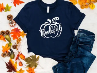 Thankful Pumpkin Thanksgiving T-Shirt