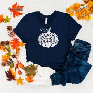 Thankful Pumpkin Thanksgiving T-Shirt