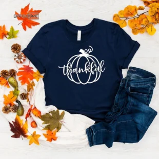 Thankful Pumpkin Thanksgiving T-Shirt