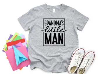 Grandma's Little Man Funny Toddler T-Shirt